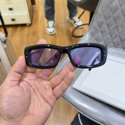 Rayba 4944 puffer square black violet