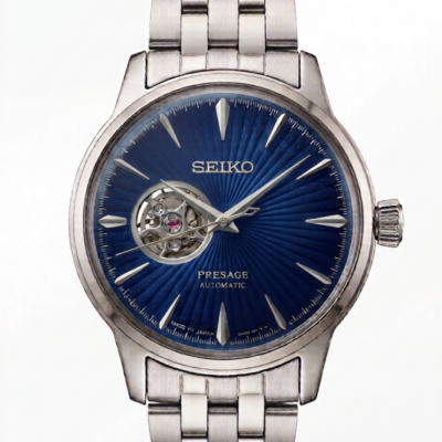 Seiko Presage silver Blue Dial