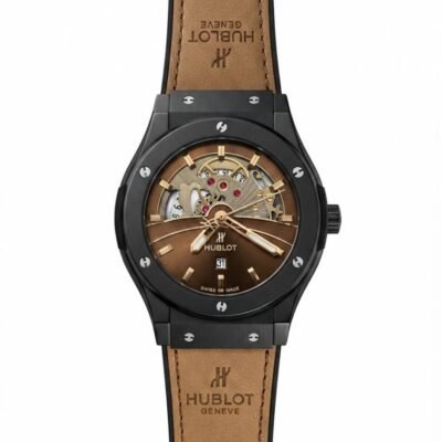 Hublot Big Bang Tourbillon Dark Brown Leather