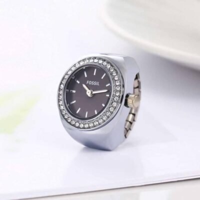 FOSSIIL DIAMOND UNISEX RING WATCH R-23