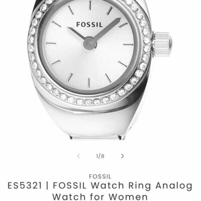 FOSSIIL DIAMOND UNISEX RING WATCH R-24