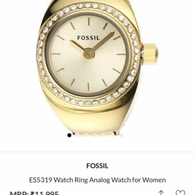 FOSSIIL DIAMOND UNISEX RING WATCH R-25