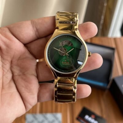 RAD AUTOMATIC GOLD GREEN PREMIUM WATCH