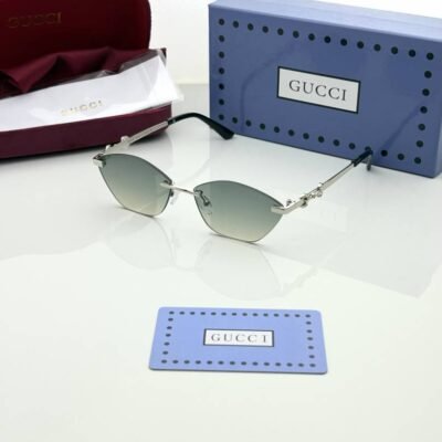 Gucc 2229 silver green shaded