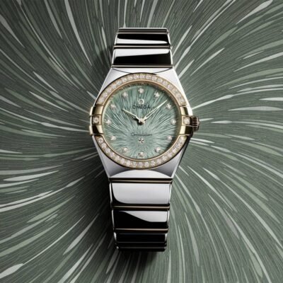 Omeg_ga Constellation Quartz luxury watch.