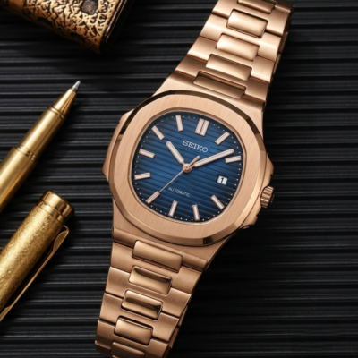 Seiko Nautilus Mod copper blue