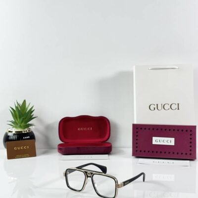 Gucc 1295 Gold Black Frame
