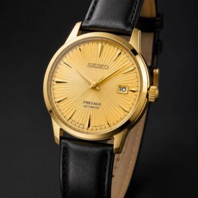 SEIK O PRESAGE LEATHER QUARTZ 932