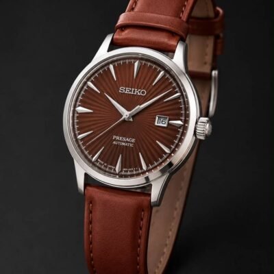 SEIK O PRESAGE LEATHER QUARTZ 934