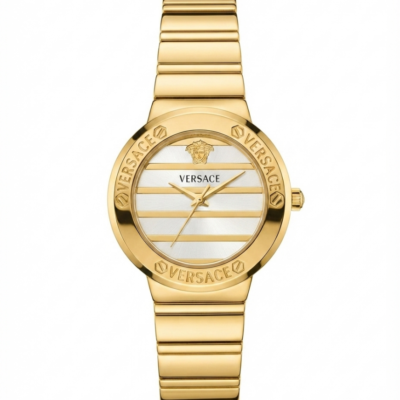 Versace Greca Logo Pearl Gold