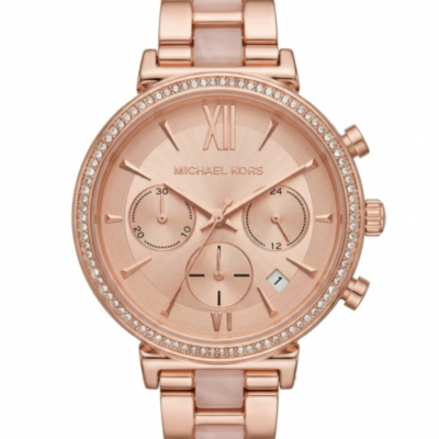 Michea_l kors sofie two tone rose gold