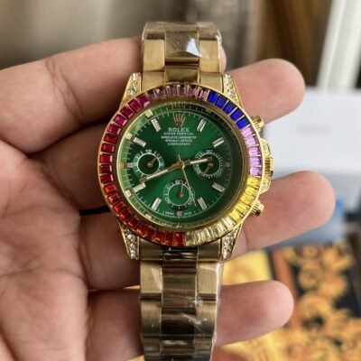 ROLEEX GOLD DIAMOND ALL WORKING PREMIUM WATCH