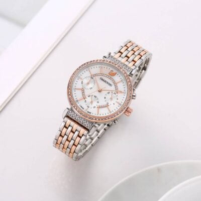 Swarovskk_i Passage Chronograph 2Ton-Copper-White