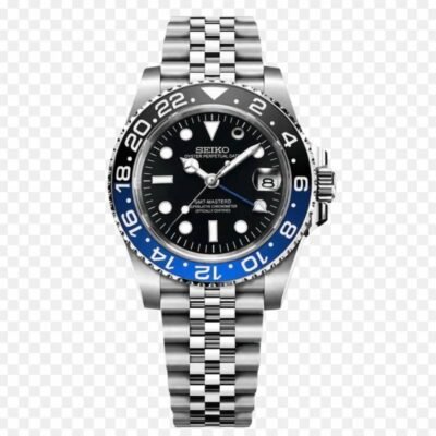 SEIKO GMT MASTER 2 SWISS MOVEMENT LIKE AUTO BUTTERFLY LOCK 1014