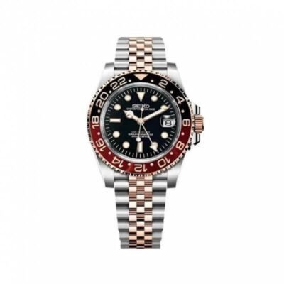 SEIKO GMT MASTER 2 SWISS MOVEMENT LIKE AUTO BUTTERFLY LOCK 1016