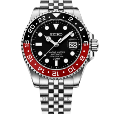 SEIKO GMT MASTER 2 SWISS MOVEMENT LIKE AUTO BUTTERFLY LOCK 1017