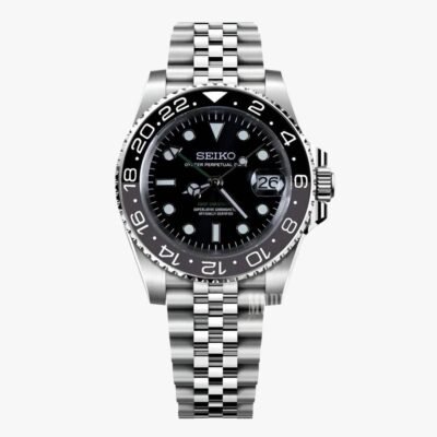SEIKO GMT MASTER 2 SWISS MOVEMENT LIKE AUTO BUTTERFLY LOCK 1020
