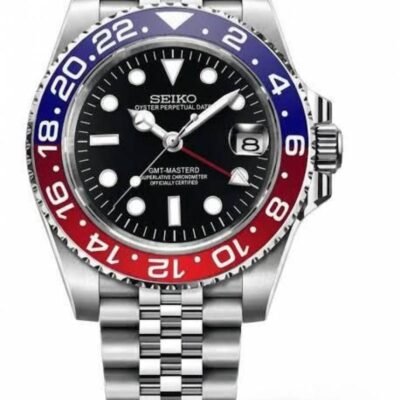 SEIKO GMT MASTER 2 SWISS MOVEMENT LIKE AUTO BUTTERFLY LOCK 1021