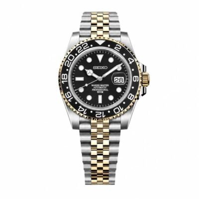 SEIKO GMT MASTER 2 SWISS MOVEMENT LIKE AUTO BUTTERFLY LOCK 1022
