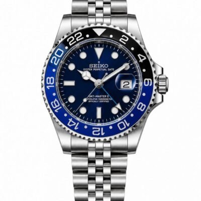 SEIKO GMT MASTER 2 SWISS MOVEMENT LIKE AUTO BUTTERFLY LOCK 1023