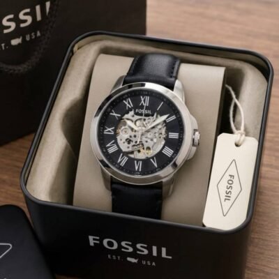 Fossii_l Grant Automatic black silver Black