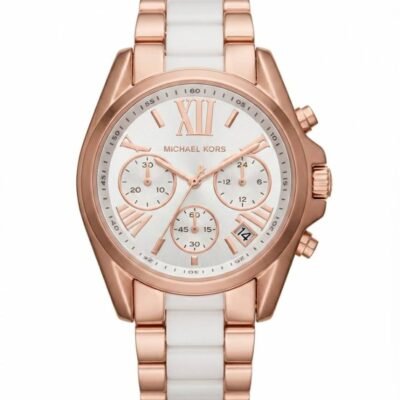 Michea_l kors bradshaw  two tone   White Dial