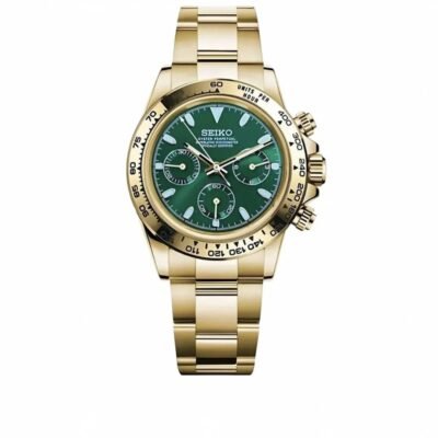 SEIK O MOD DAYTONA GOLD GREEN 1032