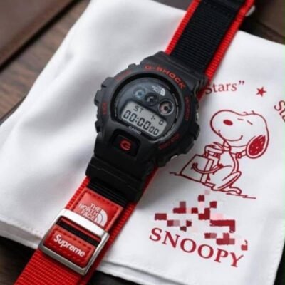 GSHOCK X NORTH FACE SUPREME BLACK RED 1033