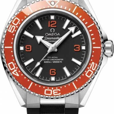 Omegg_a Seamaster Planet Ocean 600M Co-Axial Master Chronometer black orange