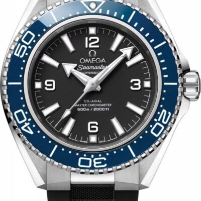 Omegg_a Seamaster Planet Ocean 600M Co-Axial Master Chronometer black blue