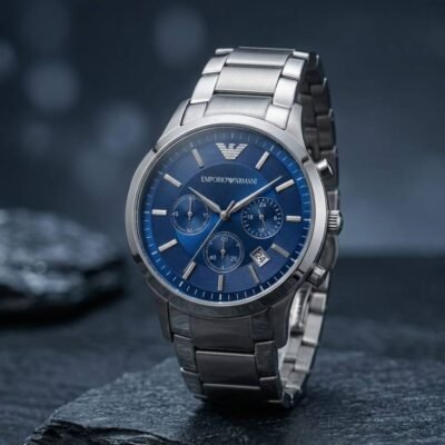 Emporio Armaan_i Classic Silver-Blue