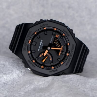 Casio g shock ga2100 black and orange