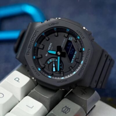 Casio g shock ga2100 black and blue