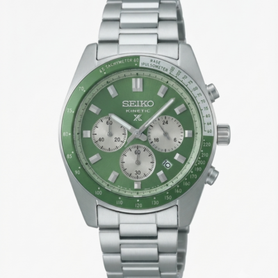Seiko Prospex Speedtime Chronograph Silver Green Dial