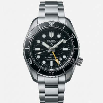 Seiko Prospex 1968 Heritage GMT Silver Black Dial