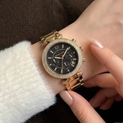 Michael_l Kors Parker Gold-Black