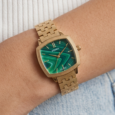 Fossii_l x Nick Jonas Ladies Gold Green 01