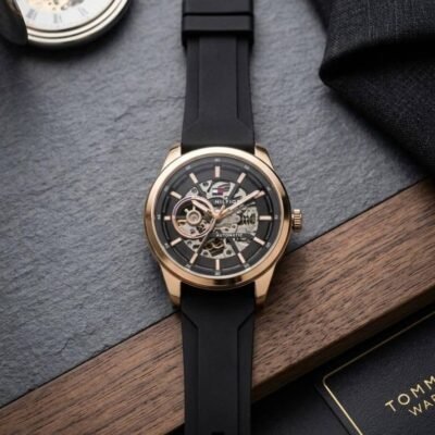 Tomm_y_Hilfig_eer Premium Automatic Silicon Gold 491
