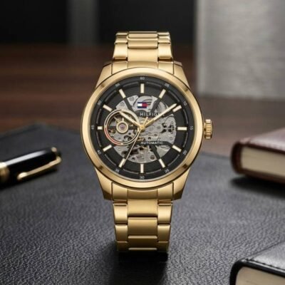 Tommm_y Hilfiger Automatic Gold Black 273