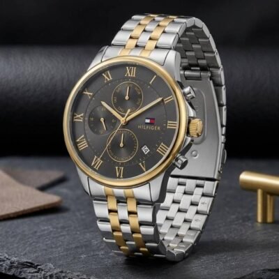 Tommy_Hillfiger_Chronograph 2 Tone Black 357