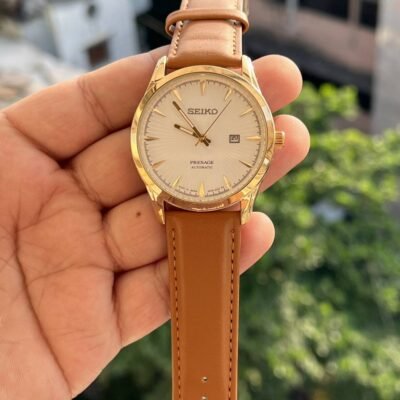 SEIKO PRESAGE PREMIUM LEATHER BELT WATCH