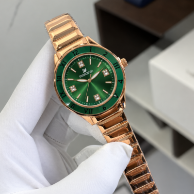 SWAROVSK DEXTERA LADY ANALOG ROSE GREEN 1050