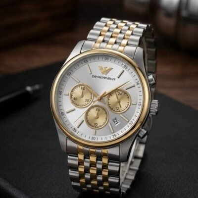 Emporio Armaan_i AR11581 Chronograph 2Ton-Gold-White