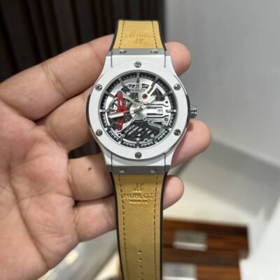 HUBLOT BIG BANG PREMIUM LEATHER WATCH