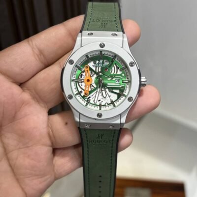 HUBLOT BIG BANG PREMIUM LEATHER WATCH