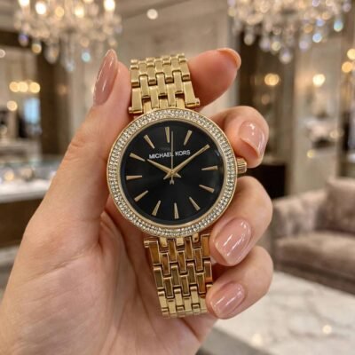 MICHEAL KORS DARCI GOLD-BLACK 1047